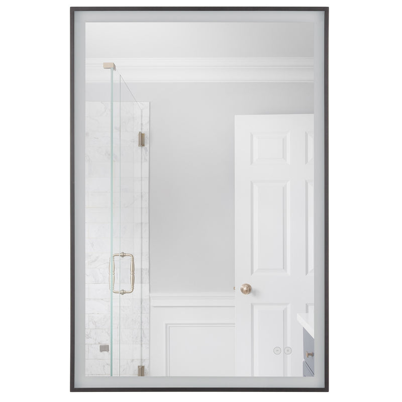 Craftmade SlimLite 1 Light 24" x 36" LED Mirror, Flat Black - MIR2410RT-FB3C