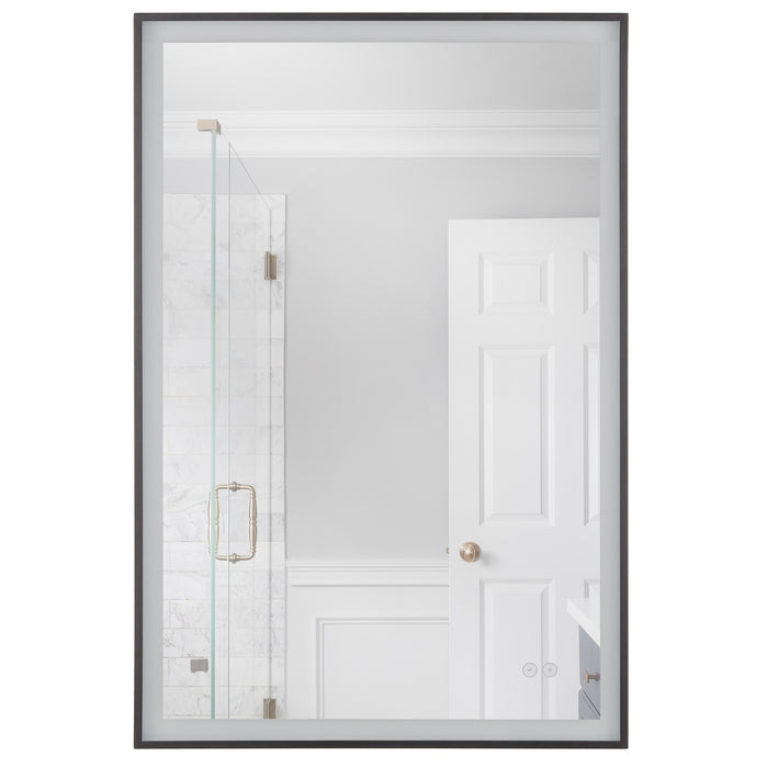 Craftmade SlimLite 1 Light 24" x 36" LED Mirror, Flat Black - MIR2410RT-FB3C