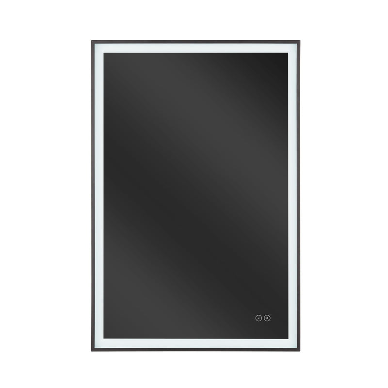 Craftmade SlimLite 1 Light 24" x 36" LED Mirror, Flat Black