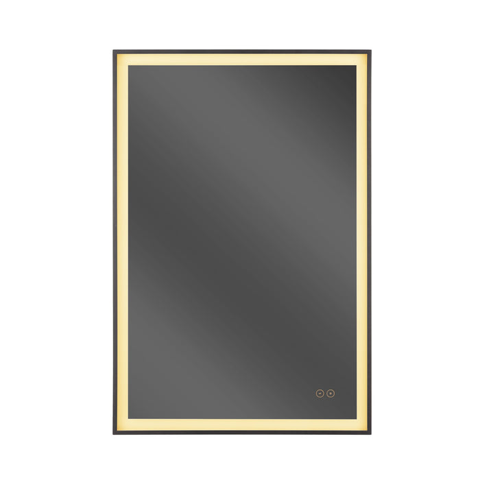 Craftmade SlimLite 1 Light 24" x 36" LED Mirror, Flat Black