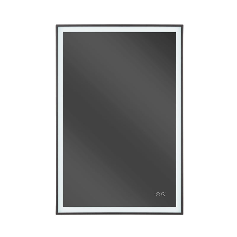 Craftmade SlimLite 1 Light 24" x 36" LED Mirror, Flat Black