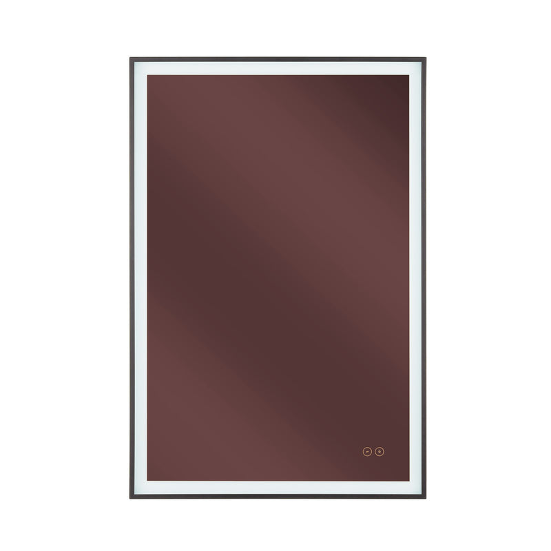 Craftmade SlimLite 1 Light 24" x 36" LED Mirror, Flat Black