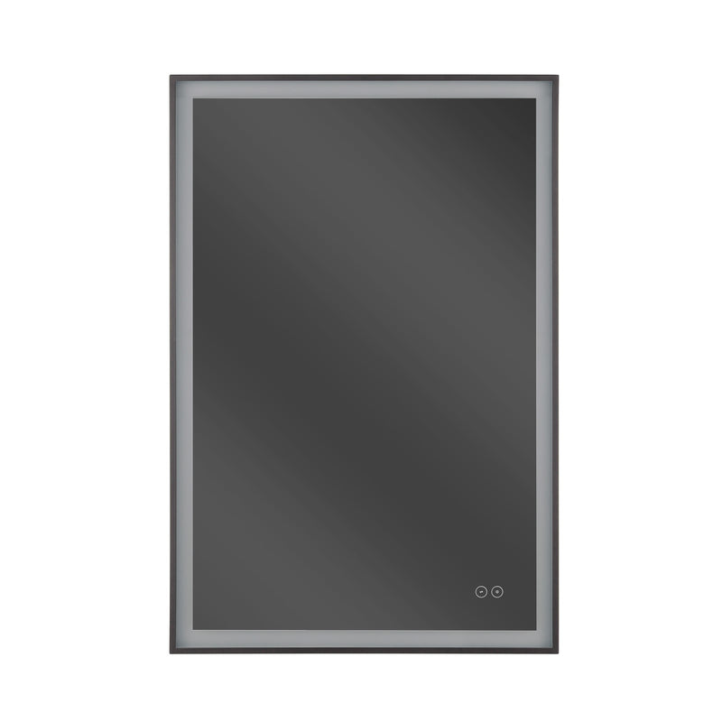 Craftmade SlimLite 1 Light 24" x 36" LED Mirror, Flat Black
