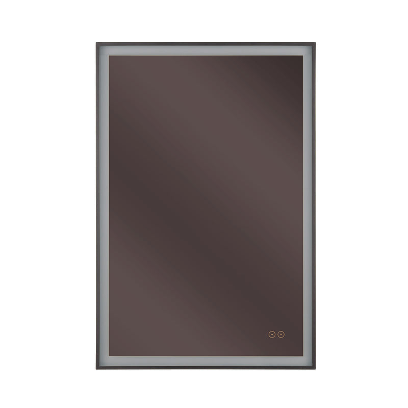 Craftmade SlimLite 1 Light 24" x 36" LED Mirror, Flat Black