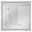 Craftmade Dwight 1 Light 36" x 36" Illuminated Mirror, White - MIR3610SQ-W3C