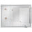 Craftmade Cristine 1 Light 48" x 36" Illuminated Mirror, White - MIR4802RT-W3C