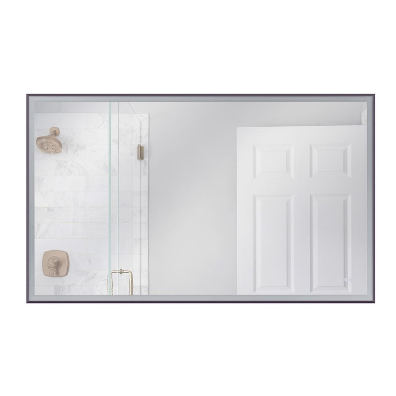 Craftmade 1 Light 60" x 36" Rectangle Framed LED Mirror, Black
