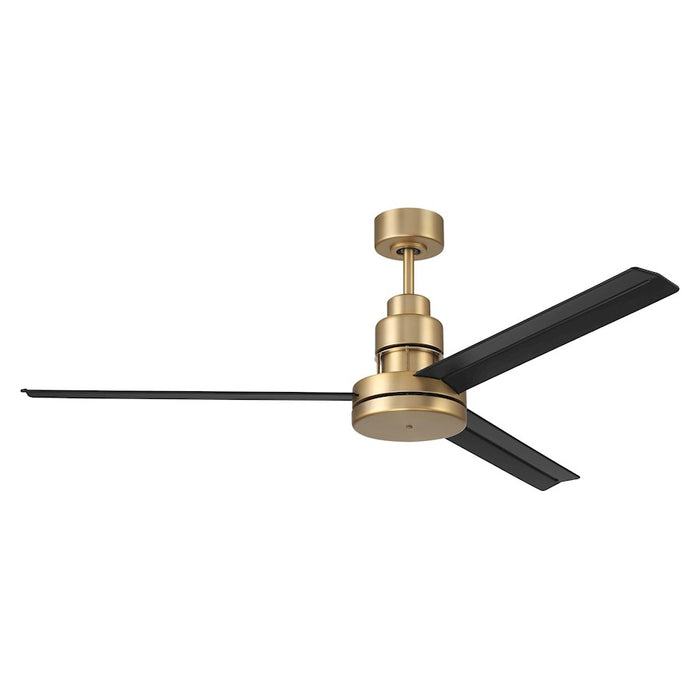 Craftmade Mondo 54" Ceiling Fan/Blades Included, Satin Brass/Black