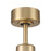 Craftmade Mondo 54" Ceiling Fan/Blades Included, Satin Brass/Black