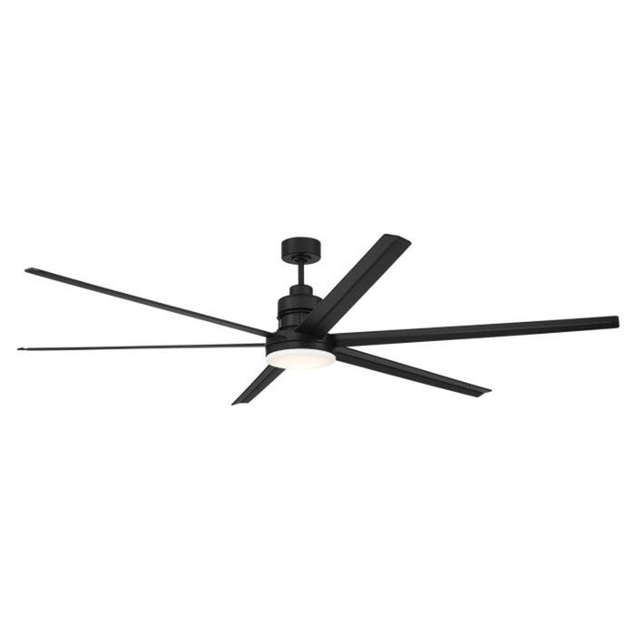 Craftmade Mondo 80 1Lt 80" Fan, Polished Nickel/Flat Black