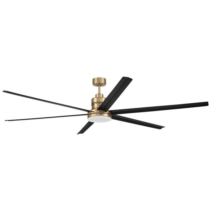Craftmade Mondo 80 1Lt 80" Fan, Satin Brass/Flat Black