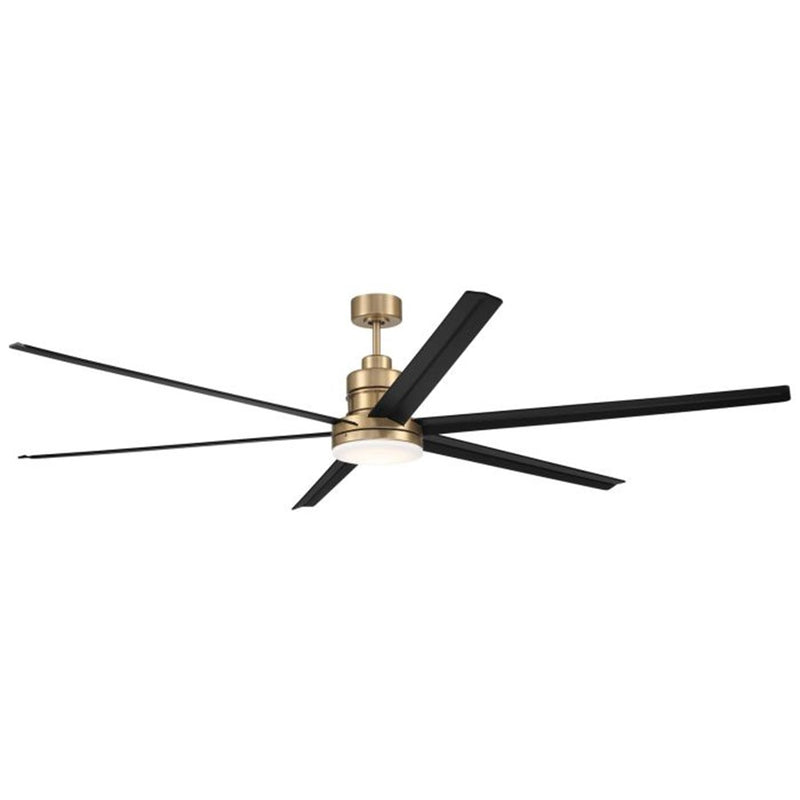 Craftmade Mondo 80 1Lt 80" Fan, Satin Brass/Flat Black