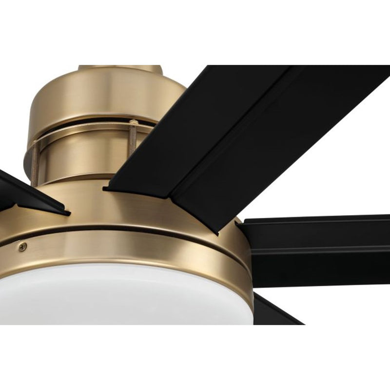 Craftmade Mondo 80 1Lt 80" Fan, Satin Brass/Flat Black