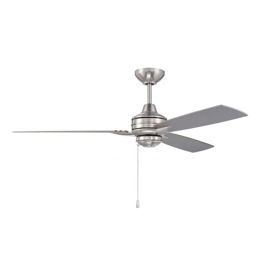 Craftmade Morrison 52" Ceiling Fan, Brushed Polished Nickel