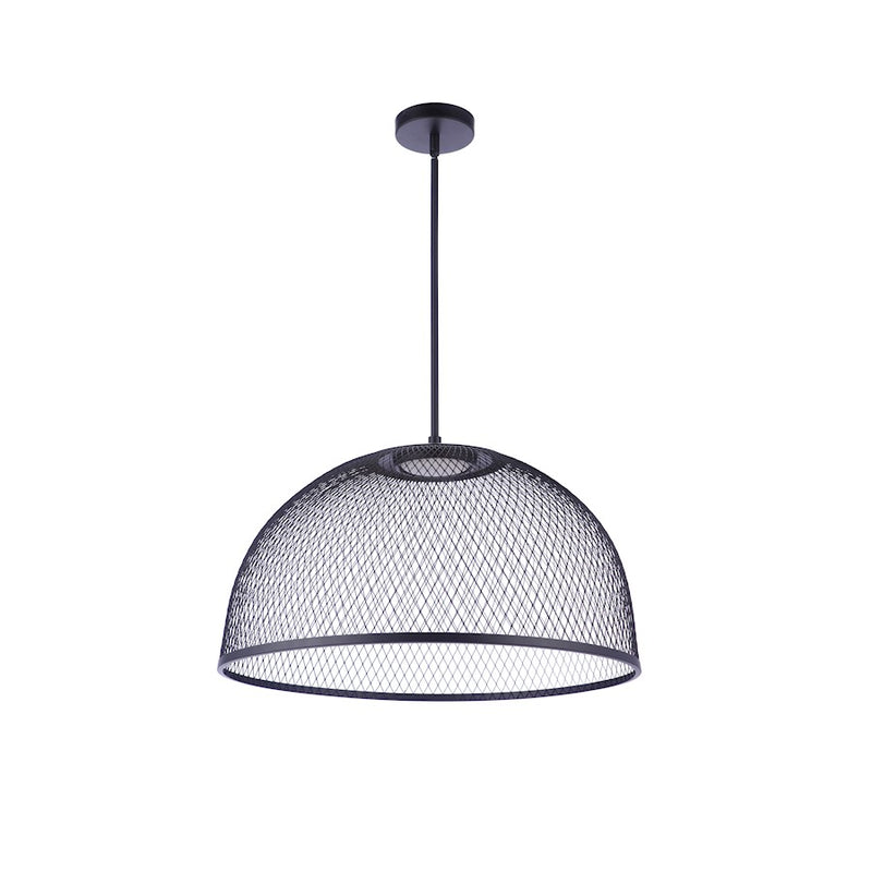 Craftmade Sculptural Statement 1 Light 14" Pendant, Black