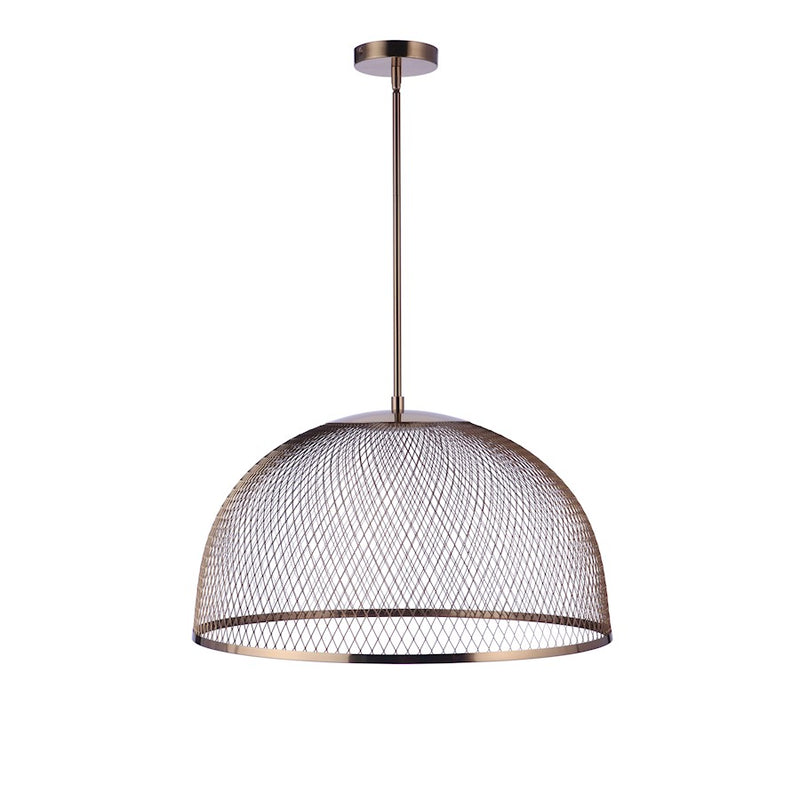 Craftmade Sculptural Statement 1 Light 12" Pendant, Brass