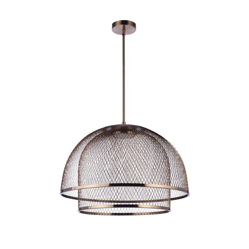 Craftmade Sculptural Statement 1 Light 16" Pendant, Brass