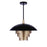 Craftmade Sculptural Statement 1 Light 19" Pendant, Black/Gold - P1010FBMG-LED