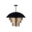 Craftmade Sculptural Statement 1 Light 31" Pendant, Black/Gold - P1011FBMG-LED