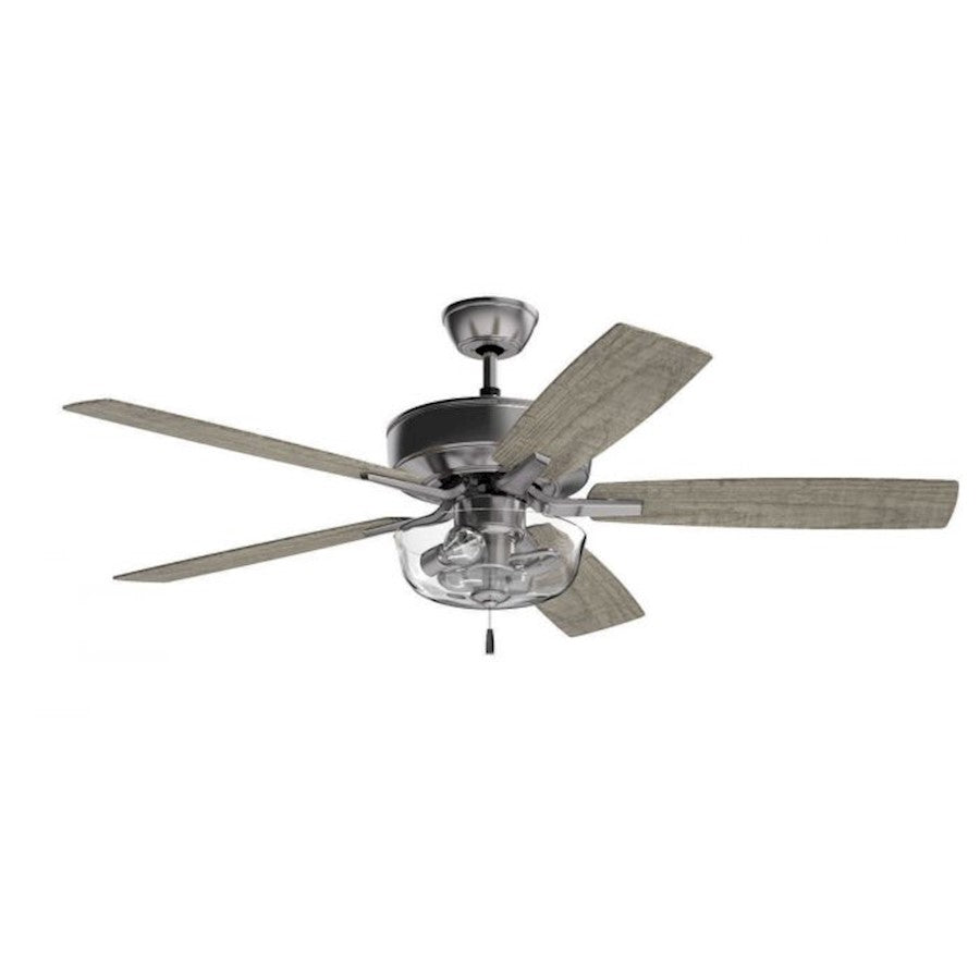 Craftmade Pro Plus 101 52" Fan With Blades, Clear Bowl Light Kit