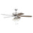 Craftmade Pro Plus 104 52" Fan With Blades, 4 Light Kit, Clear