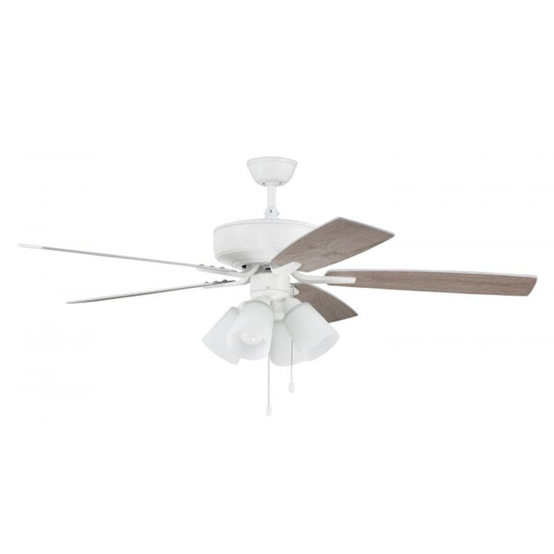 Craftmade Pro Plus 114 52" Fan With Blades, 4 Light Kit