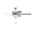 Craftmade Pro Plus 211 52" Fan with Blades, White Bowl Light Kit
