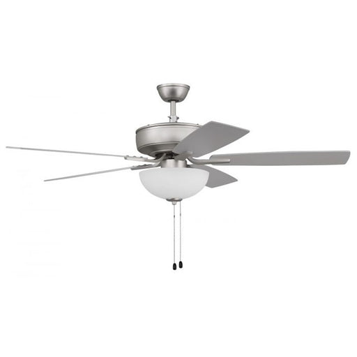 Craftmade Pro Plus 211 52" Fan with Blades, White Bowl Light Kit