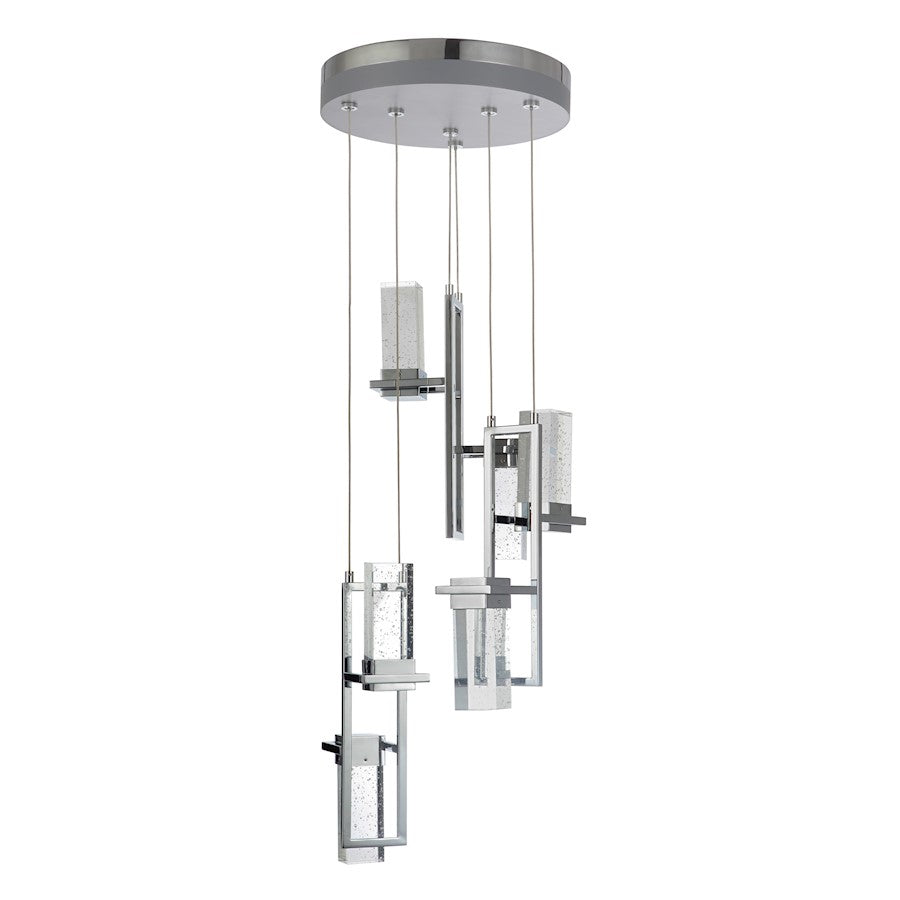 Craftmade Hue Pendant 6 Light LED Mini Pendant Chrome