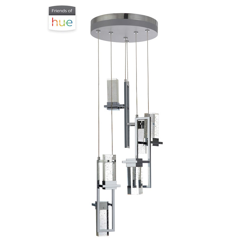 Craftmade Hue Pendant 6 Light LED Mini Pendant Chrome