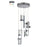 Craftmade Hue Pendant 6 Light LED Mini Pendant Chrome