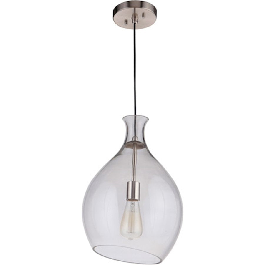 Craftmade 1 Light 11.3" Pendant Brushed Polished Nickel
