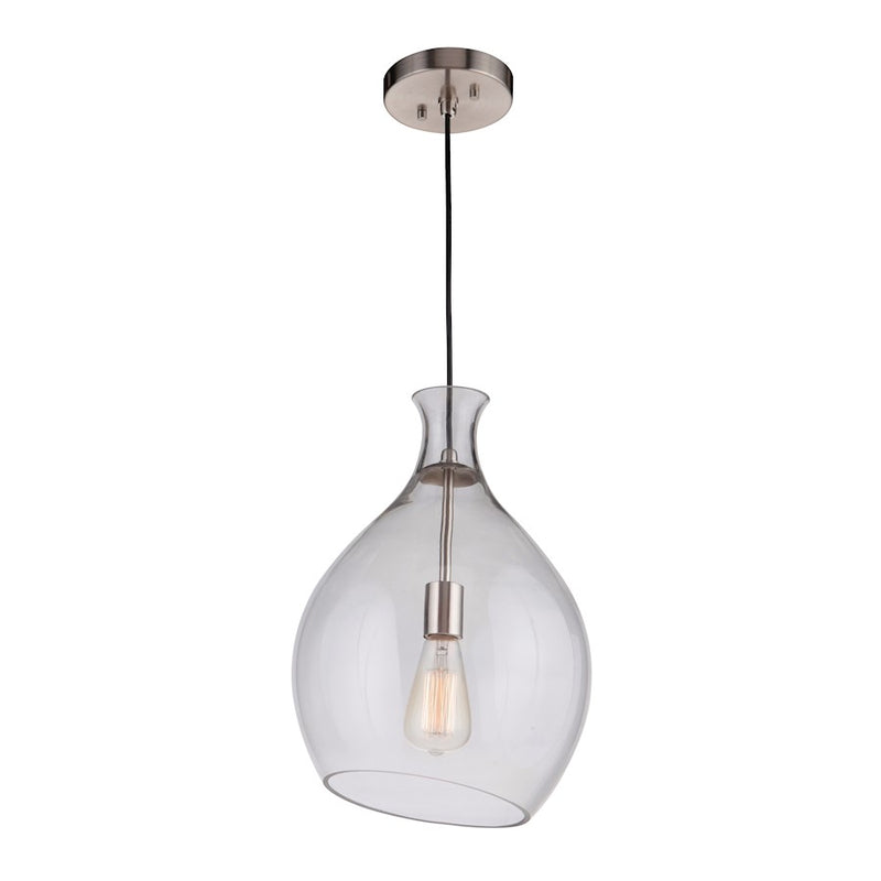Craftmade 1 Light 11.3" Pendant Brushed Polished Nickel