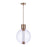 Craftmade Watson 1 Light LED Pendant, Brass/Clear/Frosted - P995SB-LED