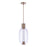 Craftmade Holmes 1 Light LED Pendant, Brass/Clear/Frosted - P996SB-LED