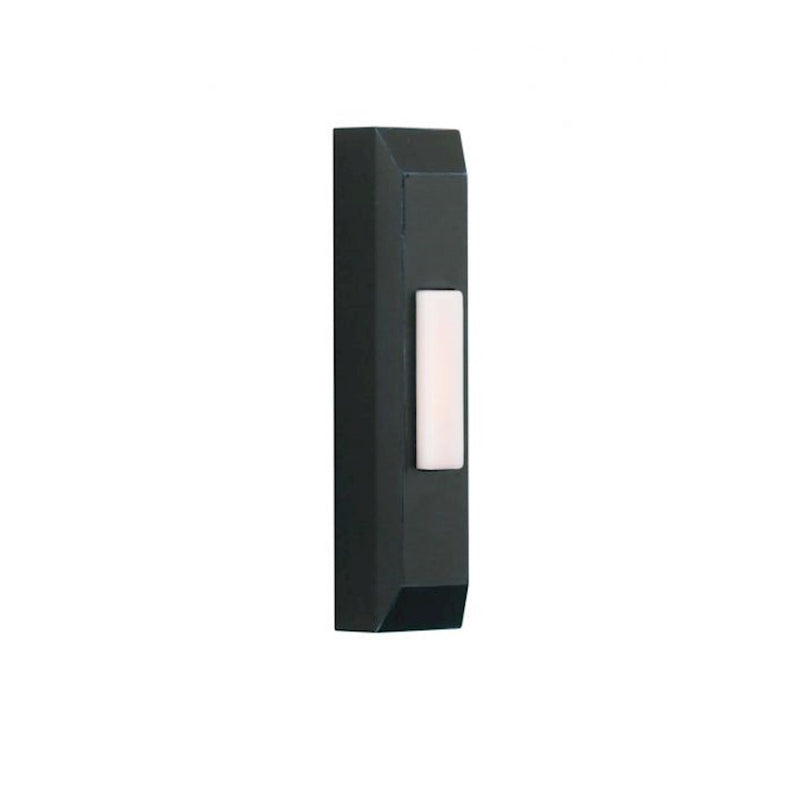 Craftmade Lighted Push Button With Thin Rectangle Profile Black