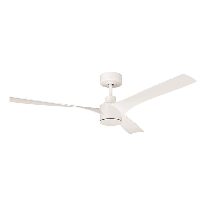 Craftmade Phoebe 52" 3-Blade Ceiling Fan Light, White/Frost White - PHB52W3