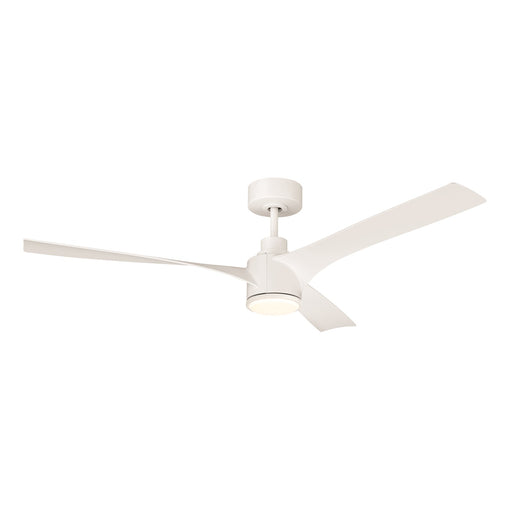 Craftmade Phoebe 52" 3-Blade Ceiling Fan Light, White/Frost White