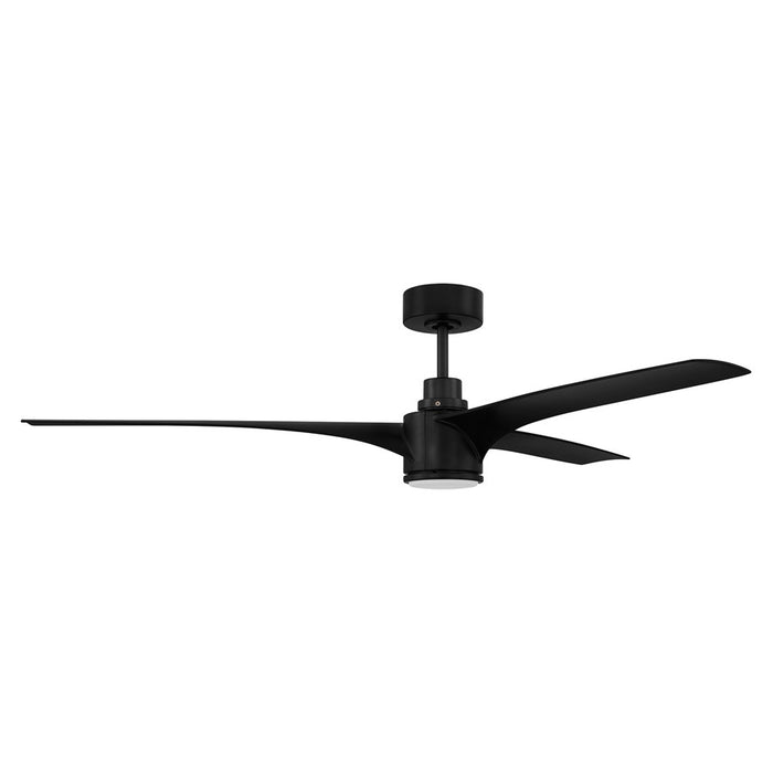 Craftmade Phoebe 1Lt 60" Fan, Flat Black /Flat Black - PHB60FB3-NWF