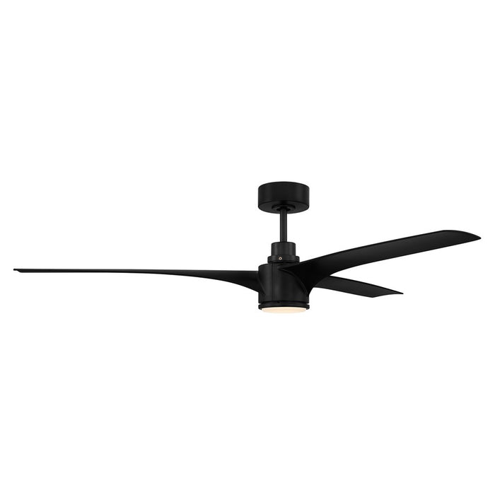 Craftmade Phoebe 1Lt 60" Fan, Flat Black /Flat Black