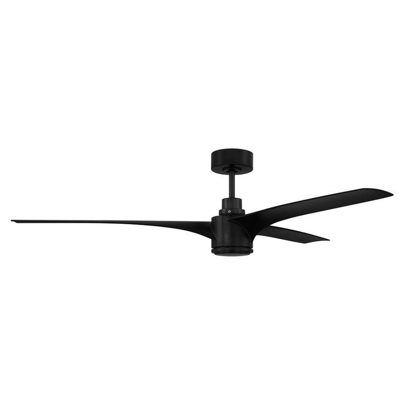 Craftmade Phoebe 1Lt 60" Fan, Flat Black /Flat Black
