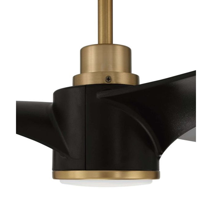 Craftmade Phoebe 1Lt 60" Fan, Flat Black/Satin Brass/Flat Black