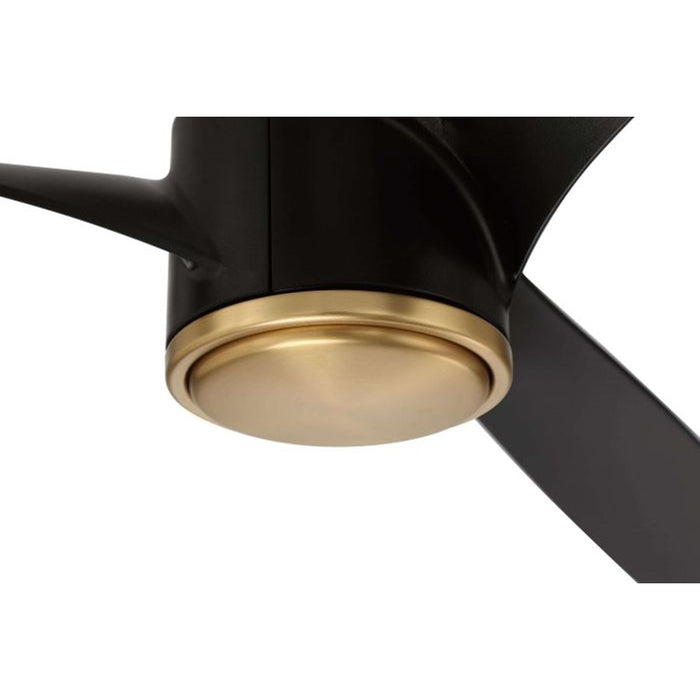 Craftmade Phoebe 1Lt 60" Fan, Flat Black/Satin Brass/Flat Black