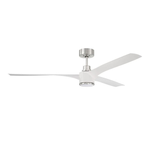 Craftmade Phoebe 1Lt 60" Fan, White/Polished Nickel/White