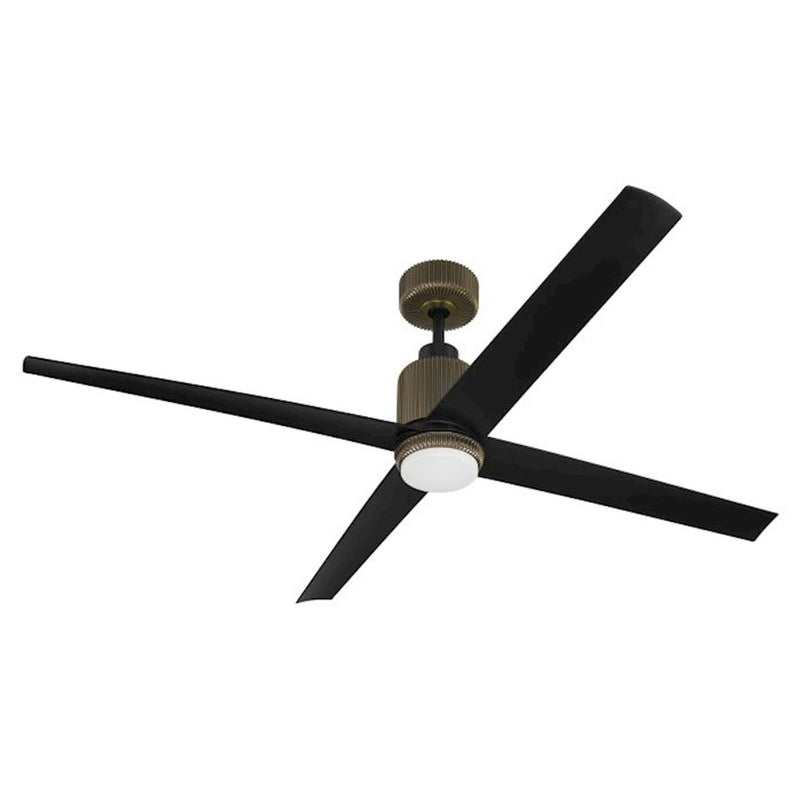 Craftmade 52" Presley, Modern Bronze/Black Blades/Frost White