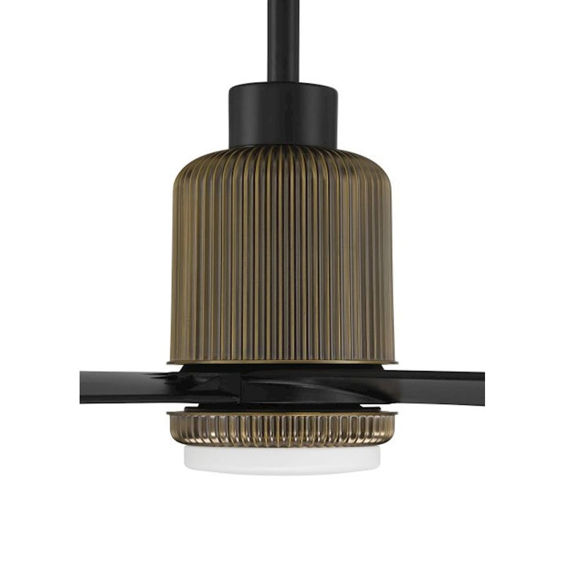 Craftmade 52" Presley, Modern Bronze/Black Blades/Frost White