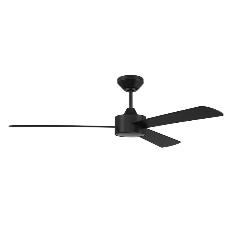 Craftmade ProvisionLt 52" Fan, Flat Black /Flat Black