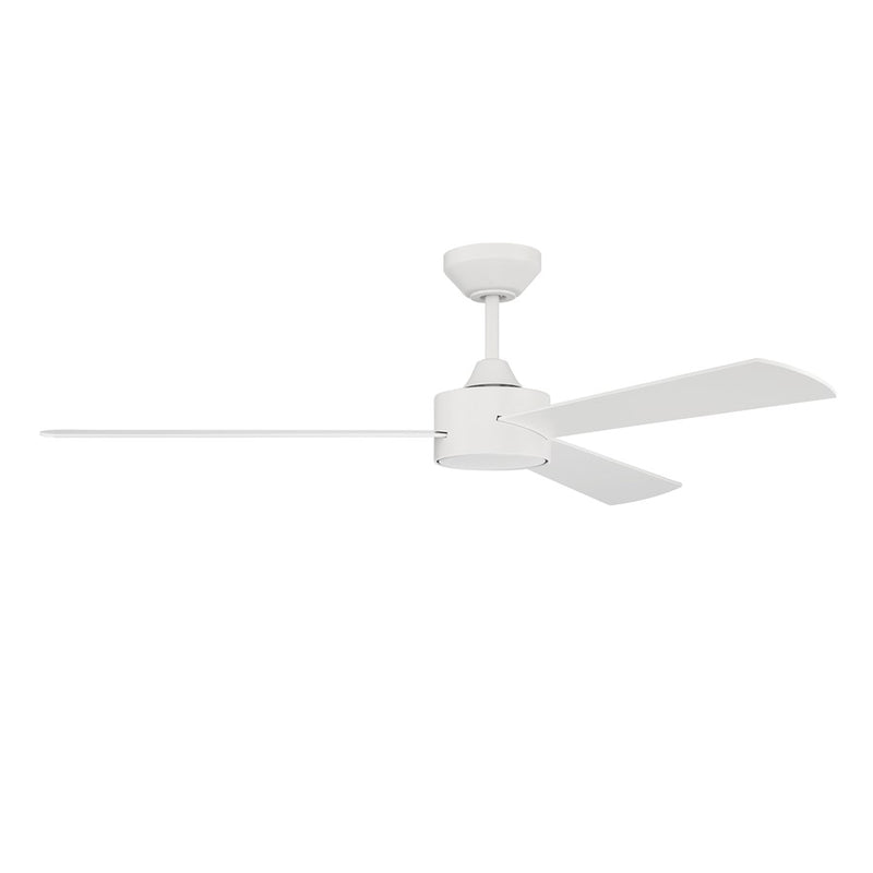Craftmade ProvisionLt 52" Fan, Matte White/White