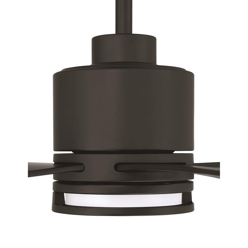 Craftmade Rhett 52" 4-Blade 1 Light Ceiling Fan, Flat Black