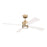 Craftmade Rhett 52" 4-Blade 1 Light Ceiling Fan, Satin Brass - RHT52SB4